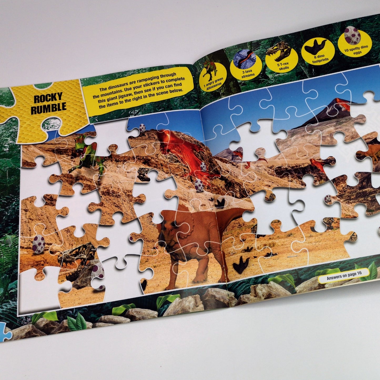 Dinosaur Sticker Jigsaw Book