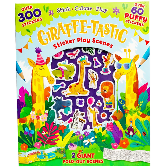 Giraffe-Tastic Sticker Play Scenes with Over 300 Stickers! Stick, Colour, Play!