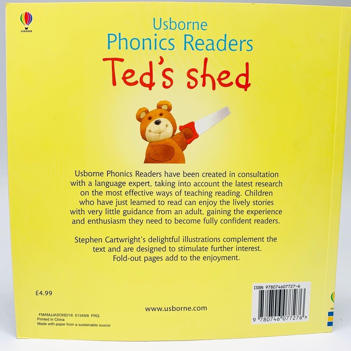 Usborne Phonics Readers: Ted's Shed