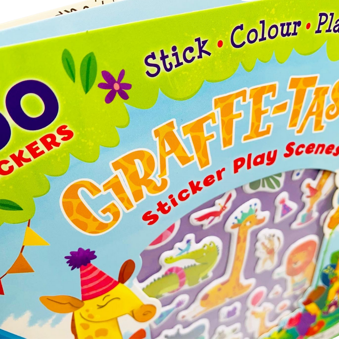 Giraffe-Tastic Sticker Play Scenes with Over 300 Stickers! Stick, Colour, Play!