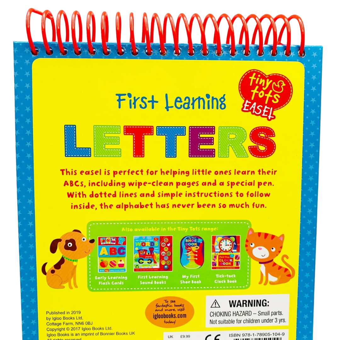 Tiny Tots Easel: First Learning Letters