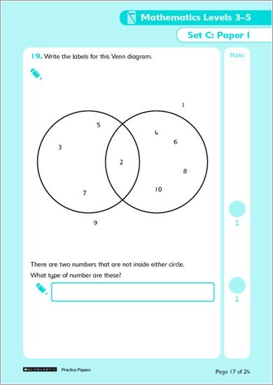 Practice Papers for Maths Level 3-5 (Ages 10-11)