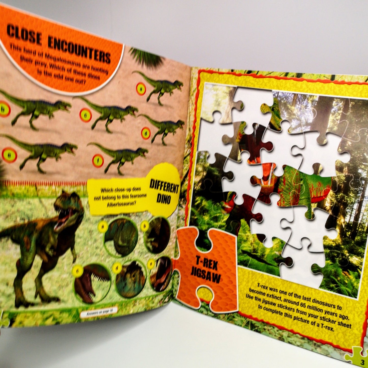 Dinosaur Sticker Jigsaw Book