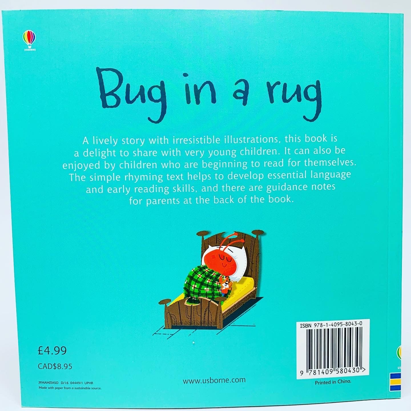 Usborne Phonics Readers: Bug in a Rug