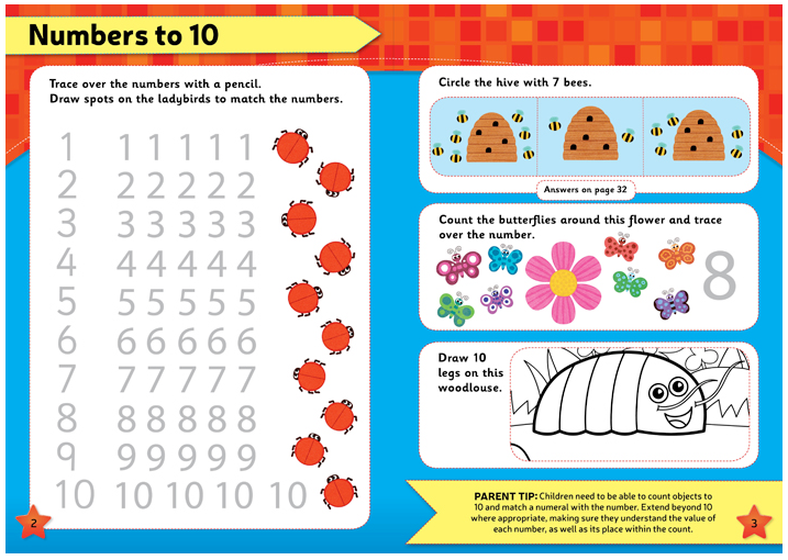 Leap Ahead Workbook: Maths Ages 4-5