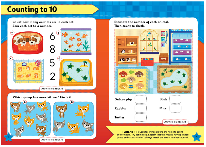 Leap Ahead Workbook: Maths Ages 4-5