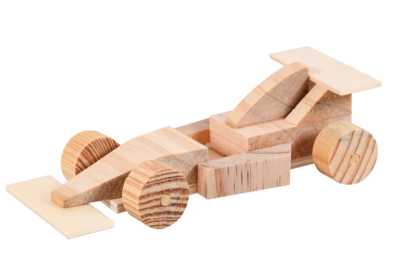 Woodshop DIY Wood Model Kits: Fighter Plane, Race Car, Helicopter, Sailboat