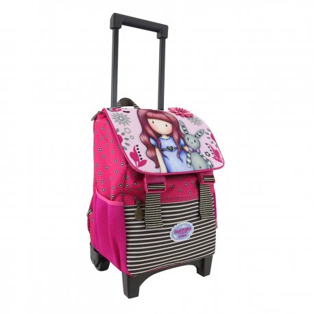 UK Designer Santoro Trolley: Gorjuss Fiesta Trolley Rucksack with Flap - My Gift to You