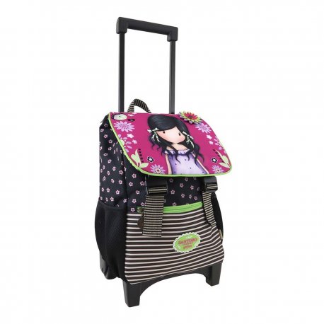 UK Designer Santoro Trolley: Gorjuss Fiesta Trolley Rucksack with Flap - You Brought Me Love